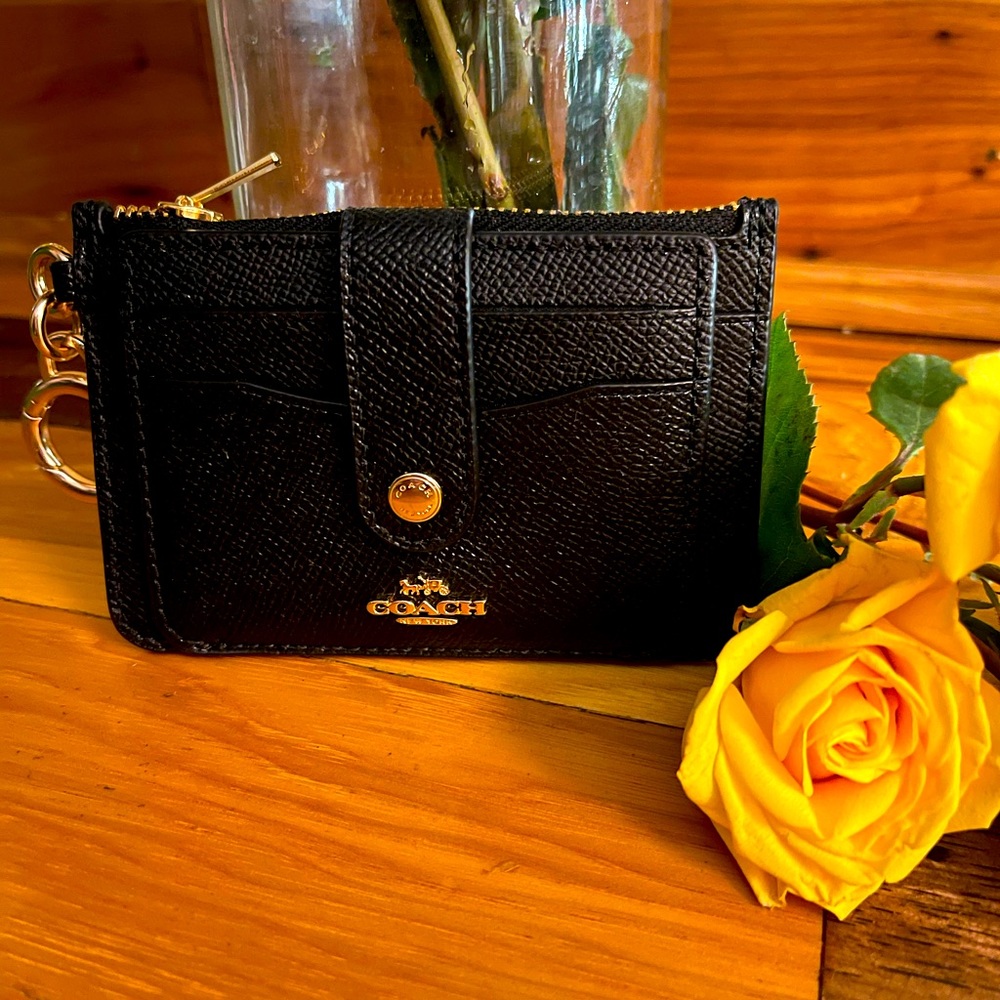 Credit card wallet authentic coach